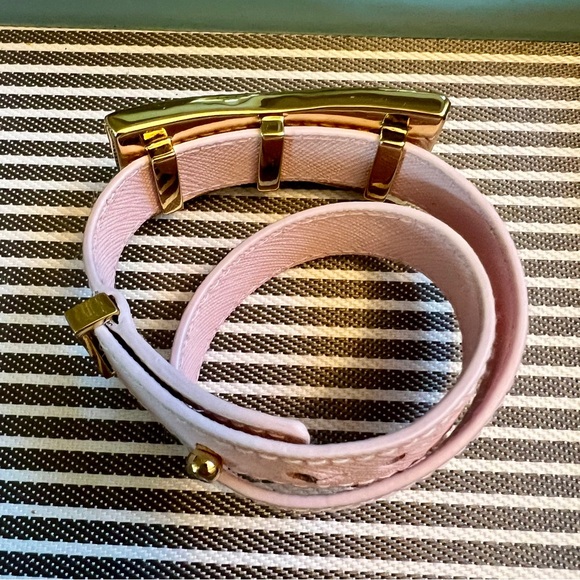 Kate Spade Bow Wrap Bracelet Jackpot jewels pink saffiano leather NWOT - Picture 6 of 8